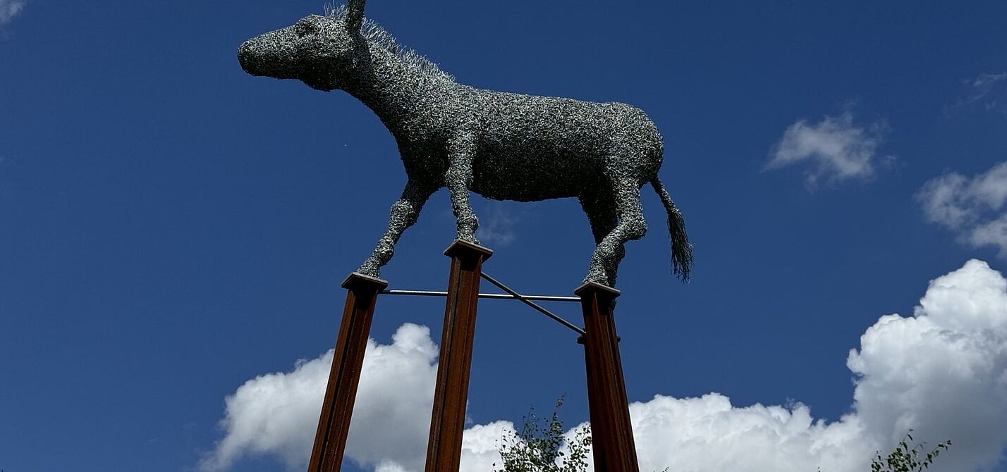 Skulptur Rheinischer Esel