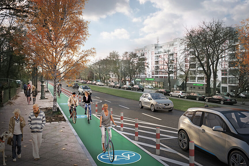 Visualisierung Protected Bike Lanes in Berlin Visualisierung Protected Bike Lanes in Berlin